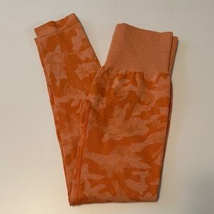 NVGTN orange camo leggings